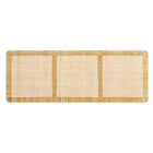 Modway Sandy Wall Mounted Wood and Rattan King Size Headboard