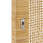 Modway Sandy Wall Mounted Wood and Rattan King Size Headboard