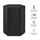 Modway Kade Faceted Wood Side Table