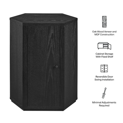 Modway Kade Faceted Wood Side Table