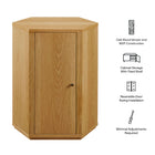Modway Kade Faceted Wood Side Table