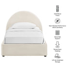 Modway Resort Twin Arched Performance Velvet Storage Platform Bed Frame