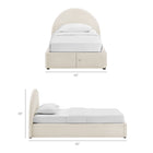 Modway Resort Twin Arched Performance Velvet Storage Platform Bed Frame