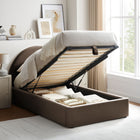 Modway Resort Twin Arched Performance Velvet Storage Platform Bed Frame