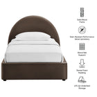 Modway Resort Twin Arched Performance Velvet Storage Platform Bed Frame