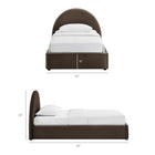Modway Resort Twin Arched Performance Velvet Storage Platform Bed Frame