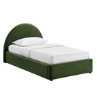 Modway Resort Twin Arched Performance Velvet Storage Platform Bed Frame