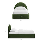 Modway Resort Twin Arched Performance Velvet Storage Platform Bed Frame