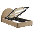 Modway Resort Twin Arched Performance Velvet Storage Platform Bed Frame