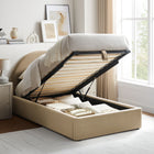 Modway Resort Twin Arched Performance Velvet Storage Platform Bed Frame