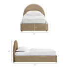Modway Resort Twin Arched Performance Velvet Storage Platform Bed Frame