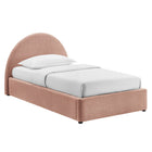 Modway Resort Twin Arched Upholstered Fabric Storage Platform Bed Frame
