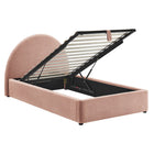 Modway Resort Twin Arched Upholstered Fabric Storage Platform Bed Frame