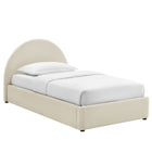 Modway Resort Twin Arched Upholstered Fabric Storage Platform Bed Frame