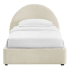 Modway Resort Twin Arched Upholstered Fabric Storage Platform Bed Frame