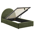 Modway Resort Twin Arched Upholstered Fabric Storage Platform Bed Frame