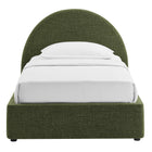 Modway Resort Twin Arched Upholstered Fabric Storage Platform Bed Frame