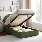 Modway Resort Twin Arched Upholstered Fabric Storage Platform Bed Frame