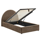 Modway Resort Twin Arched Upholstered Fabric Storage Platform Bed Frame