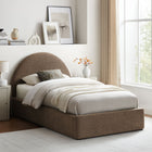 Modway Resort Twin Arched Upholstered Fabric Storage Platform Bed Frame