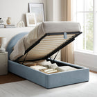 Modway Resort Twin Arched Upholstered Fabric Storage Platform Bed Frame