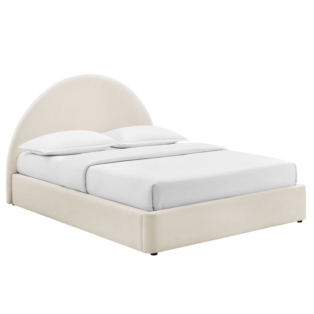 Modway Resort Full Arched Performance Velvet Storage Platform Bed Frame