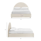 Modway Resort Full Arched Performance Velvet Storage Platform Bed Frame