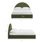 Modway Resort Full Arched Upholstered Fabric Storage Platform Bed Frame