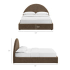 Modway Resort Full Arched Upholstered Fabric Storage Platform Bed Frame