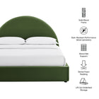 Modway Resort Queen Arched Performance Velvet Storage Platform Bed Frame