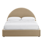 Modway Resort Queen Arched Performance Velvet Storage Platform Bed Frame