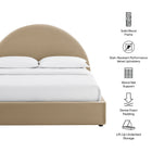 Modway Resort Queen Arched Performance Velvet Storage Platform Bed Frame