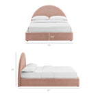 Modway Resort Queen Arched Upholstered Fabric Storage Platform Bed Frame
