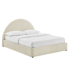 Modway Resort Queen Arched Upholstered Fabric Storage Platform Bed Frame
