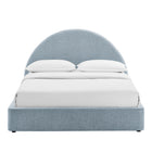 Modway Resort Queen Arched Upholstered Fabric Storage Platform Bed Frame