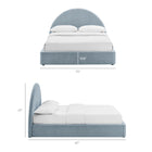 Modway Resort Queen Arched Upholstered Fabric Storage Platform Bed Frame