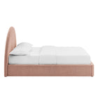 Modway Resort King Arched Upholstered Fabric Storage Platform Bed Frame