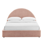 Modway Resort King Arched Upholstered Fabric Storage Platform Bed Frame