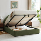 Modway Resort King Arched Upholstered Fabric Storage Platform Bed Frame
