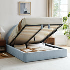 Modway Resort King Arched Upholstered Fabric Storage Platform Bed Frame