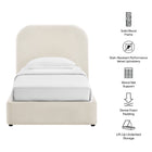 Modway Keynote Twin Performance Velvet Storage Platform Bed Frame