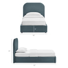 Modway Keynote Twin Performance Velvet Storage Platform Bed Frame
