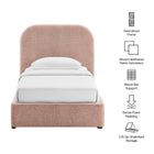 Modway Keynote Twin Fabric Upholstered Storage Platform Bed Frame