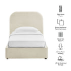Modway Keynote Twin Fabric Upholstered Storage Platform Bed Frame