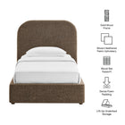 Modway Keynote Twin Fabric Upholstered Storage Platform Bed Frame