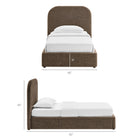 Modway Keynote Twin Fabric Upholstered Storage Platform Bed Frame