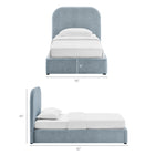 Modway Keynote Twin Fabric Upholstered Storage Platform Bed Frame