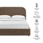 Modway Keynote Full Fabric Upholstered Storage Platform Bed Frame