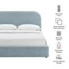Modway Keynote Full Fabric Upholstered Storage Platform Bed Frame