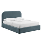 Modway Keynote Queen Performance Velvet Storage Platform Bed Frame